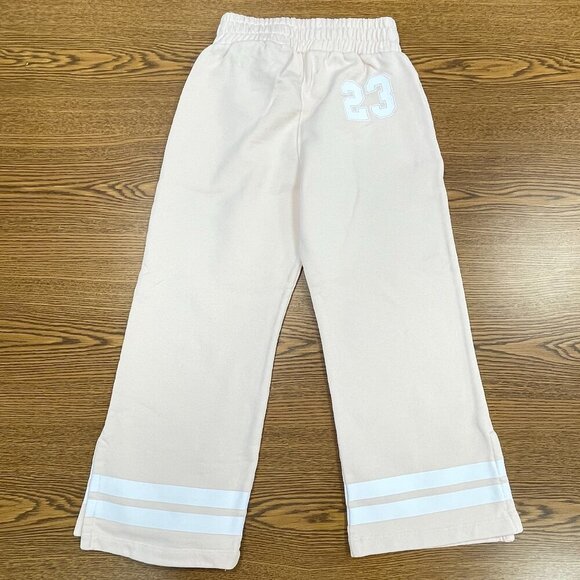 OFF-WHITE Team 23 Pink/Blush Wide-Leg Pants, Girls Size 6 - NWT - Picture 2 of 7